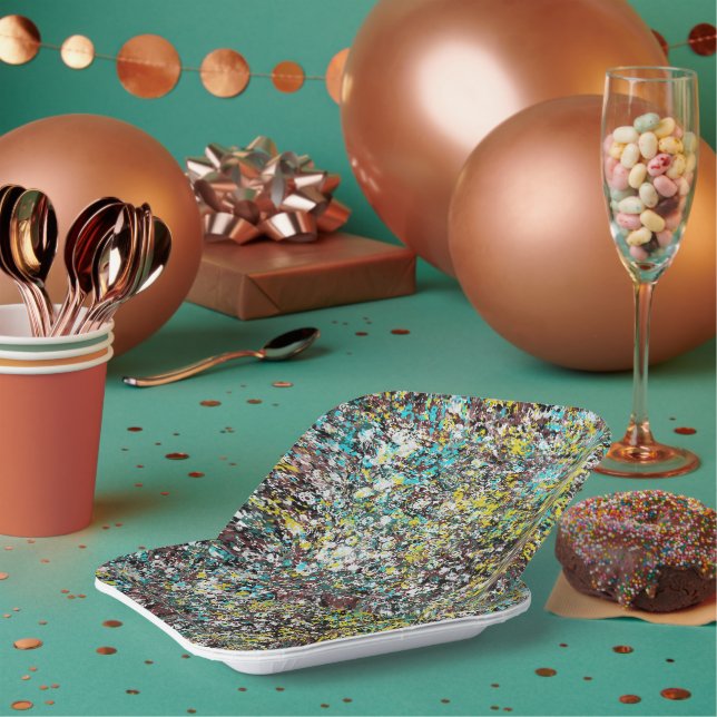 Geared Toward Abstract Art Design Lover  Pappteller (Multi)