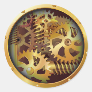 GEARS RUNDER AUFKLEBER