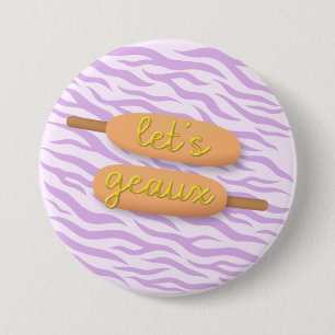 Geaux Corndog Button von lass - LSU Game Day