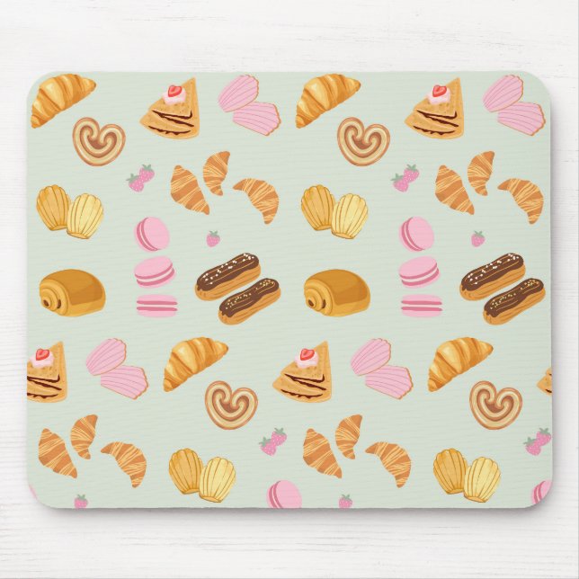 Gebäck in Paris Mousepad (Vorne)