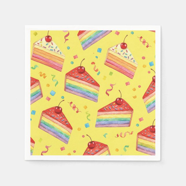 Gebäck und Streamer von Natasha Us Serviette (Vorderseite)