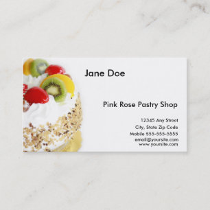 Gebäck-Visitenkarte Visitenkarte