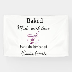 Gebacken mit Liebe Bäckerei Unternehmen hinzufügen Banner