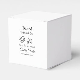 Gebacken mit Liebe Bäckerei Unternehmen hinzufügen Geschenkschachtel
