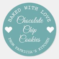 Gebacken mit Liebe Choco Cookies Aquamarin und wei
