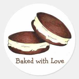 Gebacken mit Liebe Chocolate Whoopie Pie Stickers