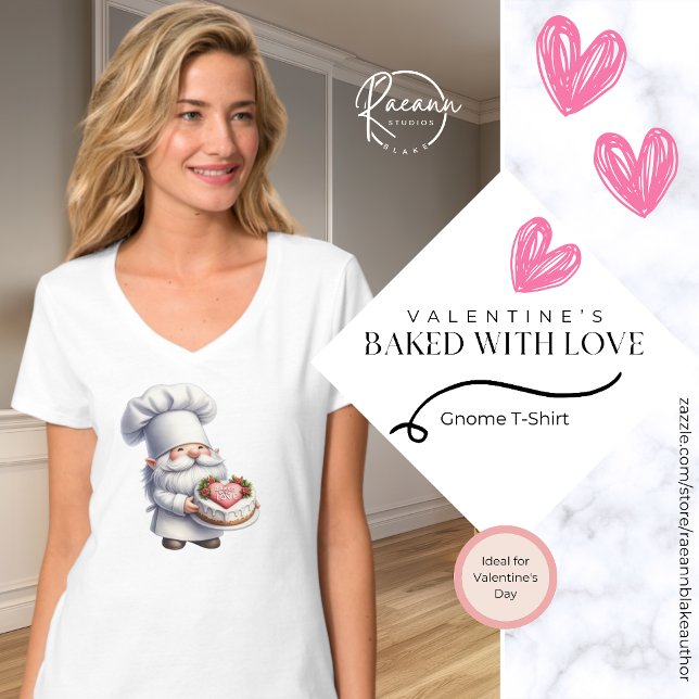 Gebacken mit Liebe Gnome T - Shirt (Von Creator hochgeladen)