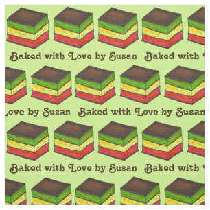 Gebacken mit Liebe Italienische Flagge Sieben Schi Stoff