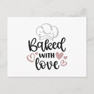 gebacken mit Liebe Postkarte