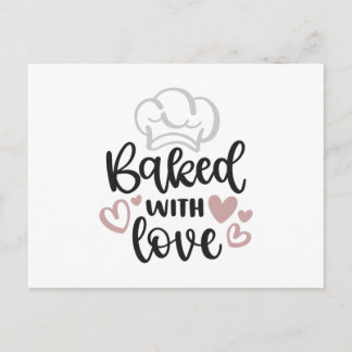 gebacken mit Liebe Postkarte
