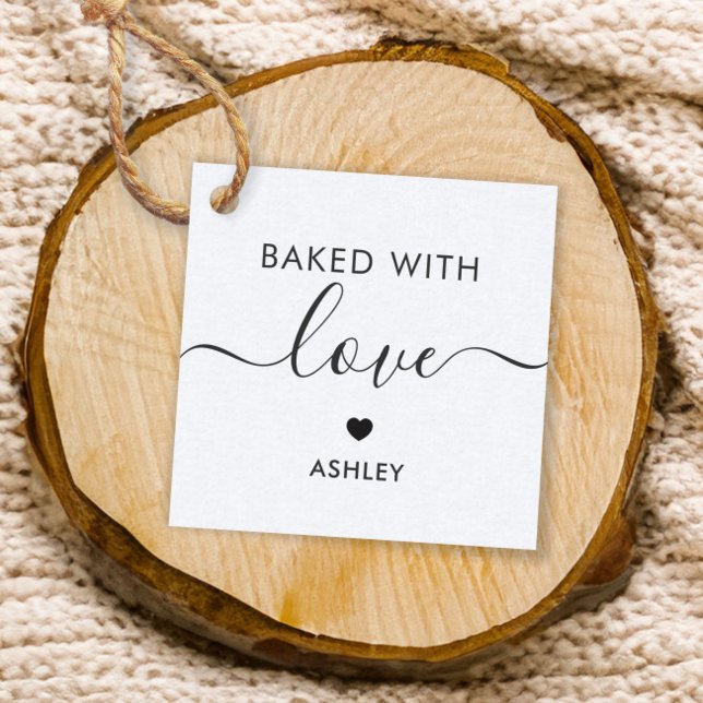 Gebacken mit Liebe-Tag, hausgemachte Geschenktafel Geschenkanhänger (Von Creator hochgeladen)