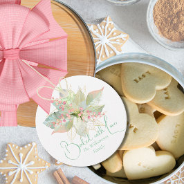 Gebacken mit Liebe Weihnachtskoch Poinsettia Paste Geschenkanhänger