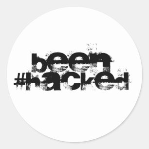 gebacken runder aufkleber