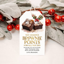 Gebackene Brownies Weihnachts-Feiertags-Süßigkeit Geschenkanhänger