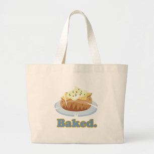Gebackene Text gebackene Kartoffel Jumbo Stoffbeutel
