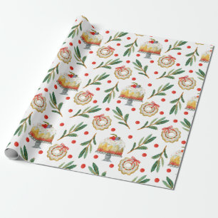 Gebackene Weihnachtsgoodies Geschenkpapier