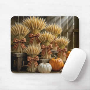 Gebackene Weizenschalen im Stall mit Pumpkins Mousepad