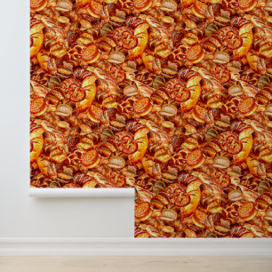 Gebackenes Brotmuster Tapete