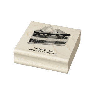 Gebackenes Cream Bakery Cheesecake Gummistempel