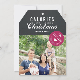 Gebackenes Geschenk Weihnachts-Fotokarte Geschenka Feiertagskarte