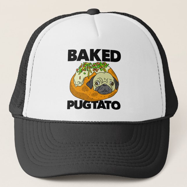 Gebackenes Pugtato Truckerkappe (Vorderseite)