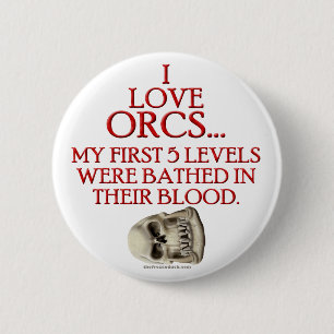 Gebadet in Orc Blut Button