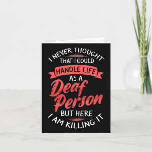 Gebärdensprach- und Gehörlosenbewusstsein und Gebä Karte