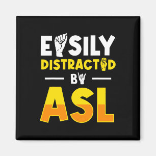 Gebärdensprachbewusstsein und ASL 3 Magnet