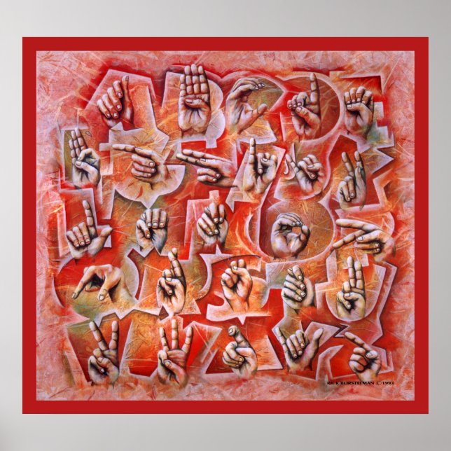 Gebärdensprache 2 poster (Vorne)