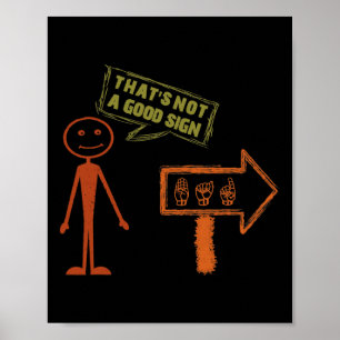 Gebärdensprache als Amerikanische Handgespräche Be Poster