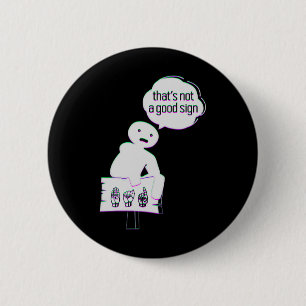 Gebärdensprache ASL American Hand Talking Awarenes Button