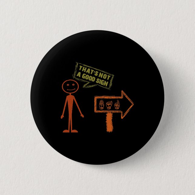 Gebärdensprache ASL American Hand Talking Awarenes Button (Vorderseite)