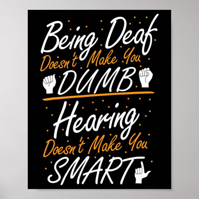 Gebärdensprache - Asl Deaf Pride Poster (Vorne)