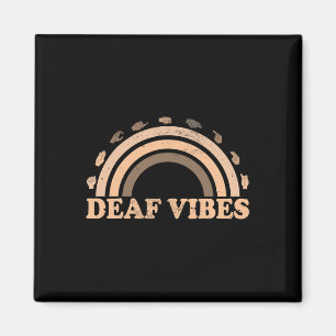 Gebärdensprache Asl Hand Gesture Deaf Vibes Awaren Magnet