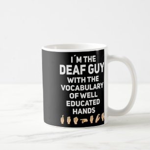 Gebärdensprache Asl Hand Gesture Taube Bewusstsein Kaffeetasse