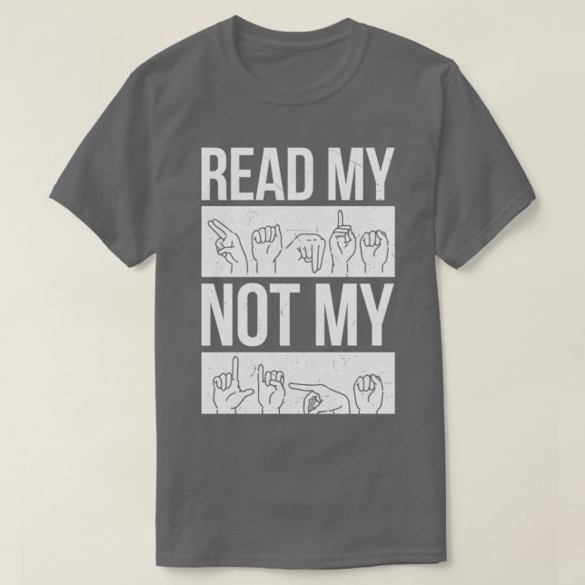 Gebärdensprache Gebärdensprache Gehörlosigkeit 3 T-Shirt (Design vorne)