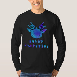 Gebärdensprache Gehörlos Weihnachten Rentiere Gehö T-Shirt