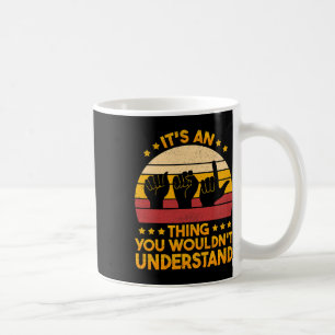 Gebärdensprache Gehörlosigkeitsbewusstsein und ASL Kaffeetasse