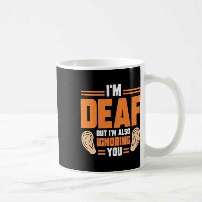 Gebärdensprache Handdolmetscher als tiefes Bewusst Kaffeetasse (Rechts)