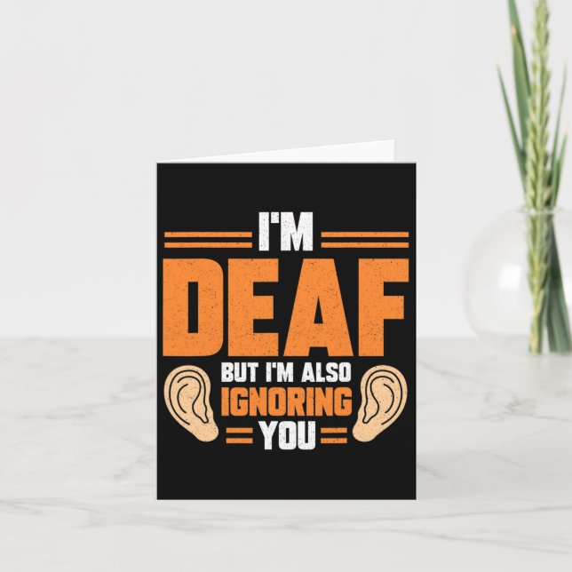 Gebärdensprache Handdolmetscher als tiefes Bewusst Karte (Vorderseite)