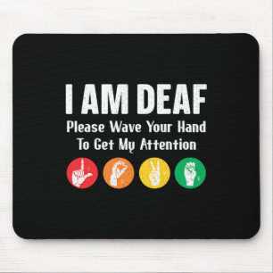 Gebärdensprache Handdolmetscher als tiefes Bewusst Mousepad