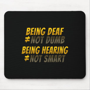 Gebärdensprache Handgeste Gehörlos Hörverlust Bewu Mousepad