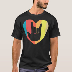 Gebärdensprache Herzliche Liebe Vintage Tote T-Shirt