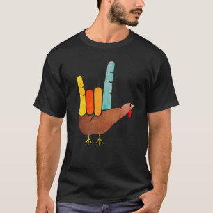Gebärdensprache I Liebe Sie Erntedank Türkei Männe T-Shirt