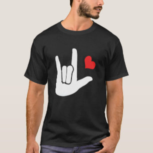 Gebärdensprache I Liebe You Tshirt Design