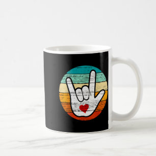 Gebärdensprache Ich liebe dich, Gebärdensprache He Kaffeetasse