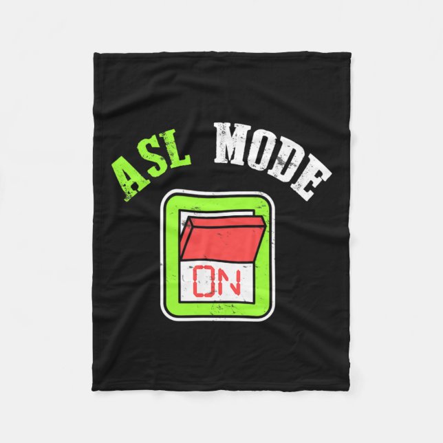 Gebärdensprache im Geheimen Fleecedecke (Vorderseite)