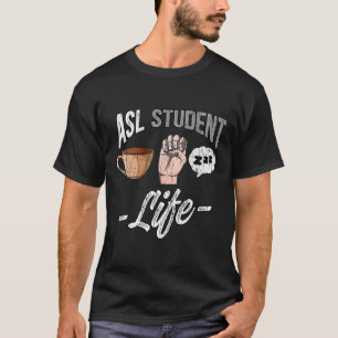 Gebärdensprache Kleidung Gehörlosenbewusstsein ASL T-Shirt