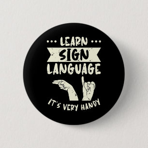 Gebärdensprache lernen Es ist sehr praktisch Gebär Button