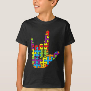 Gebärdensprache Liebe Gebärdensprache Autistisches T-Shirt